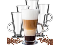 6x Luxus-Kaffeeglas | 270 ml
