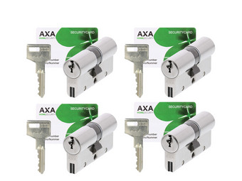 4x AXA Dubbele Veiligheidscilinder Xtreme Security 30-30