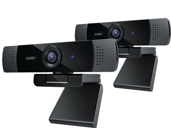 2x Aukey PC-LM1E 1080p USB Webcam | Stereo Microfoon