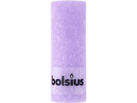 6x świeca Bolsius Rustic Lilac | Ø 6,8 x 19 cm