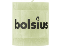 6x świeca Bolsius Rustic Green | Ø 6,8 x 8 cm