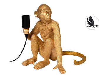 Monkey Lamp | Goud of Zwart