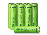 8x GP Oplaadbare ReCyko AA-Batterij | 1.2 V