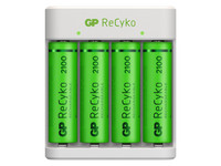 4x GP ReCyko AA-Batterij & 1x USB-Lader