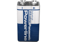 12x Panasonic 9V Powerline Alkaline Batterij
