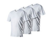 3x Lebasq T-Shirt | V | Weiß