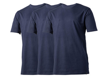 3x Lebasq T-Shirt | Rundhals | Navy