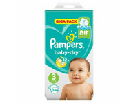 136x Pampers Baby Dry | rozmiar 3