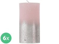 6x Bolsius Kerze | Faded Pink