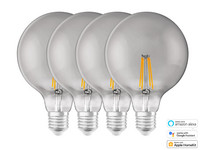 4x Ledvance Globe125 smarte LED-Glühbirne | E27