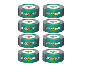 8x Duck Tape Klebeband | Silber | je 25 m