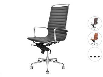 Feel Furniture High Back Bureaustoel | 100% Leder