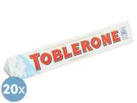 20x Toblerone weiße Schokolade | 100 g
