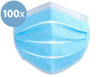 100x Mund-Nasen-Schutz | IIR | Blau