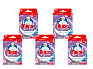 5x Duck WC Fresh Discs Lavendel | 72 ml