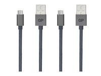 2x Oplaadkabel GP Micro-USB-USB | 2 m