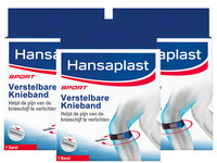3x Hansaplast Sport Verstellbares Knieband