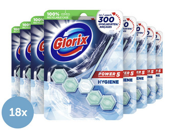 18x Glorix WC Blok Power 5 Hygiene