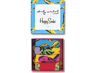 Happy Socks Giftbox | Andy Warhol | 4 Paar