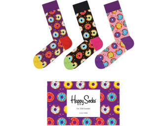 Happy Socks Donut Socken-Geschenkbox | 3 Paar | 36–46