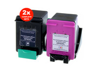 2x zestaw tuszów do drukarki HP | 62XL