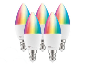 5x Hihome Smart WLAN-Lampe | 2700–6500 K | E14