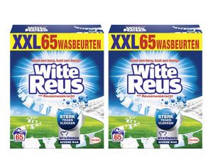 2x Witte Reus Waspoeder XXL | 65 Wasbeurten