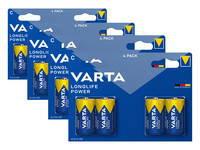 16x Varta Longlife Power Typ C Batterie