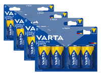 16x Varta Longlife Power Typ D Batterie