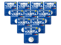 10x Varta CR2016 Lithium-Batterie