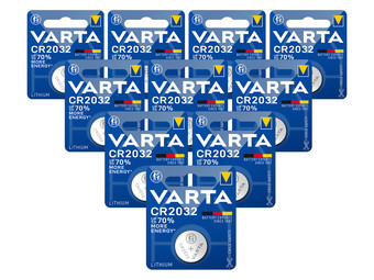 10x Varta CR2032 Lithium Batterij
