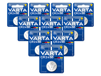 10x Varta CR2450 Lithium-Batterie