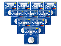 10x Varta CR2450 Lithium Batterij