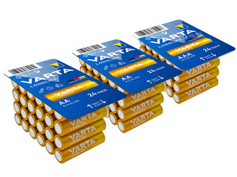 72x Varta Longlife Batterij | 48 AA & 24 AAA