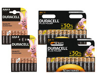 40x Duracell AA en AAA Batterij