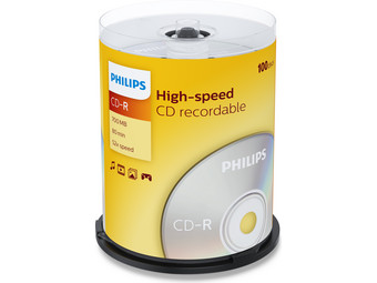 100x Philips CR7D5NB00 CD-R | 700 MB
