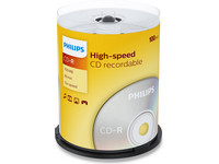 100x Philips CR7D5NB00 CD-R | 700 MB