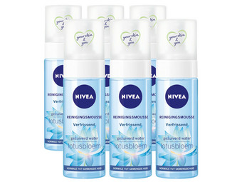 6x pianka oczyszczająca Nivea Lotus | 150 ml