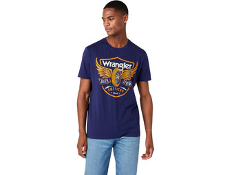 Wrangler Americana T-Shirt | Blau | Herren - Internet's Best Online Offer  Daily 