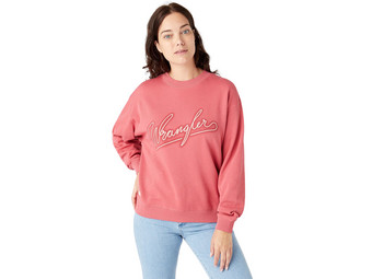 Wrangler Crew Sweater Berry Dames