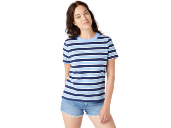 Wrangler Stripe T-Shirt | Blau