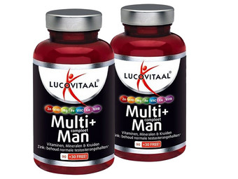 240x Lucovitaal Multi Plus Compleet Man Nahrungsergänzung für Herren | Multivitamin