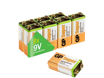 8x GP Super Alkaline-Batterie | 9 V