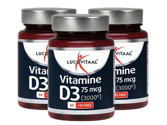210x witamina D3 Lucovitaal Forte | 75 mcg