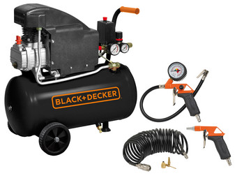 Zeep Decoratie stel je voor Black + Decker Compressor | 24 liter + 6 stuks Airkit - Internet's Best  Online Offer Daily - iBOOD.com