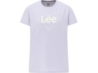 Lee Damen-T-Shirt | Box Logo | Hell-Lila