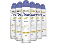 6x Dove Original Anti-transpirant Spray 150 ml