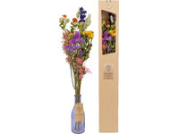 Trockenblumenstrauß mit Vase | ca. 55 cm
