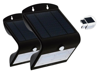 2x V-tac VT-768 LED-Außenleuchte | solarbetrieben | 3 Watt