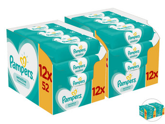 1248x Pampers Baby Wipes